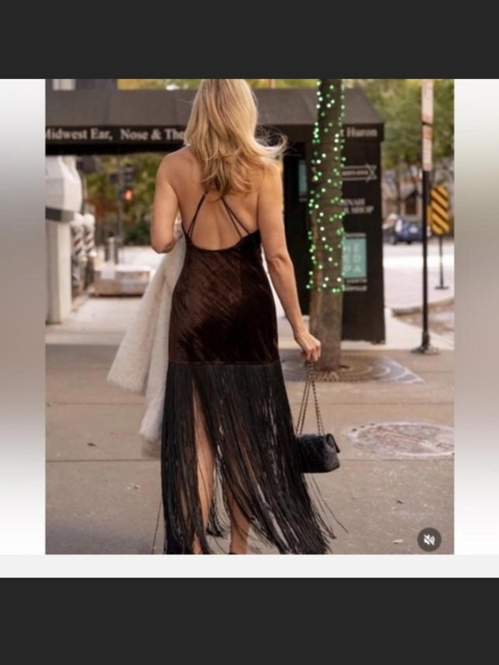 Zara Fringe Midi Dress - Picture 3 of 8